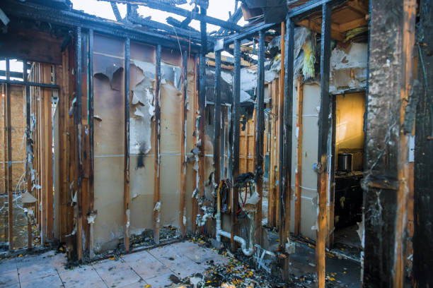 Professional Fire Damage Assessment technician working in Allen, TX